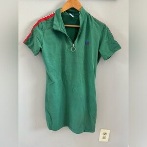 Russell athletic green jersey dress shirt